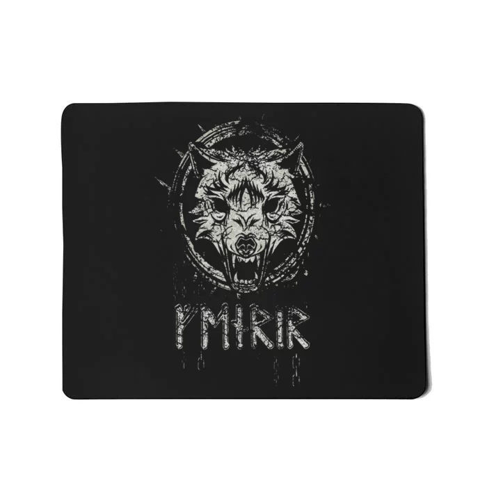 Viking Fenrir Wolf Chains Fights Odin In Ragnarok Mousepad