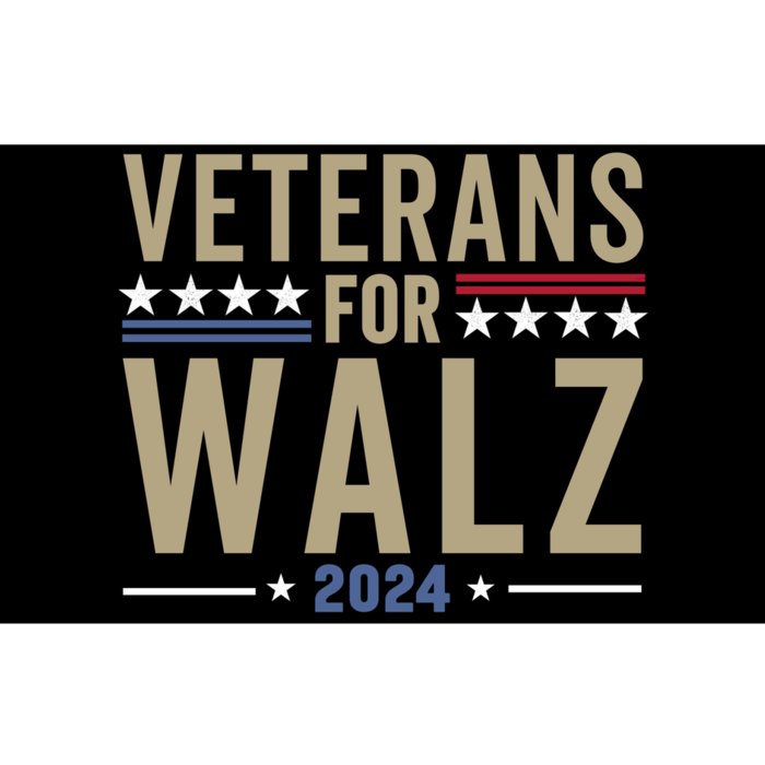 Veterans For Walz 2024 Election Bumper Sticker