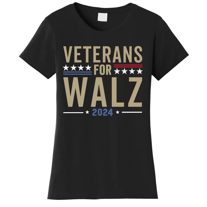 Veterans For Walz 2024 Election Women's T-Shirt