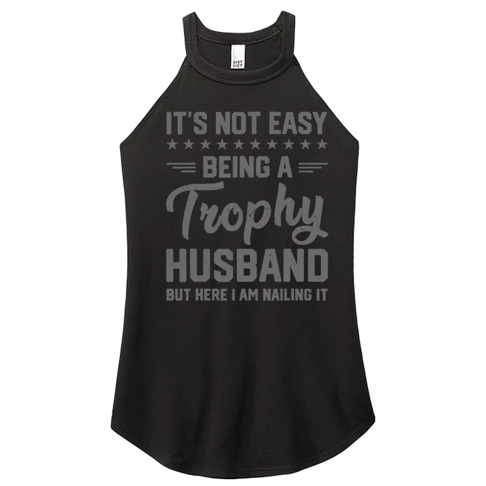 Vintage Funny Wedding Anniversary Design For Husbands Women’s Perfect Tri Rocker Tank