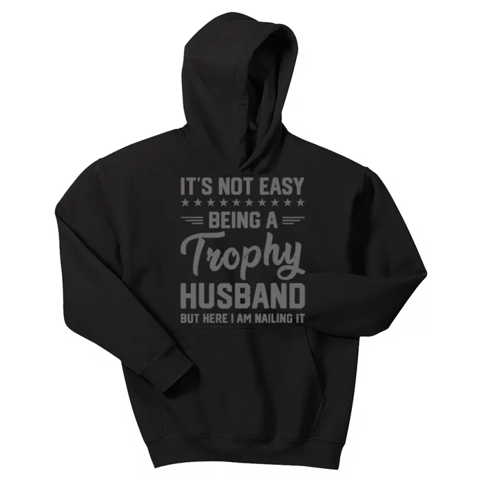 Vintage Funny Wedding Anniversary Design For Husbands Kids Hoodie