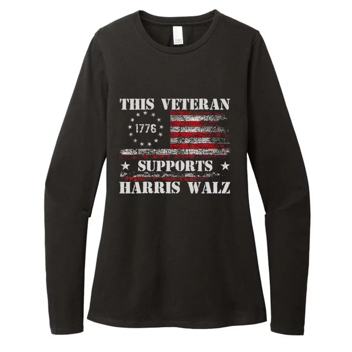 Veterans For Walz 2024 Election Womens CVC Long Sleeve Shirt