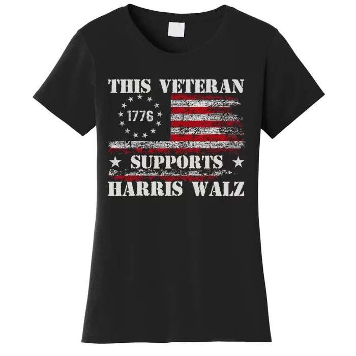 Veterans For Walz 2024 Election Women's T-Shirt