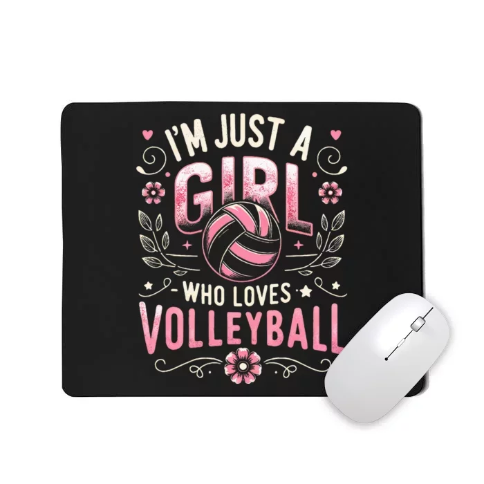 Volleyball For Wo Girl Who Loves Volleyball Mousepad