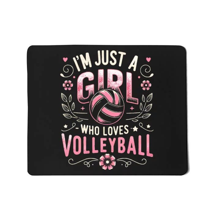 Volleyball For Wo Girl Who Loves Volleyball Mousepad