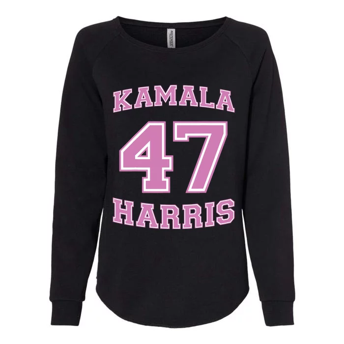 Varsity First Woman President Harris 2024 Kamala Harris 47 Womens California Wash Sweatshirt