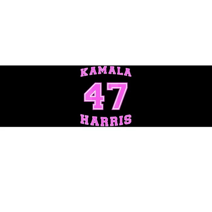 Varsity First Woman President Harris 2024 Kamala Harris 47 Bumper Sticker