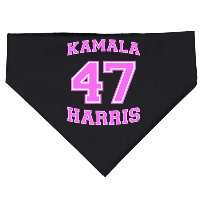 Varsity First Woman President Harris 2024 Kamala Harris 47 USA-Made Doggie Bandana