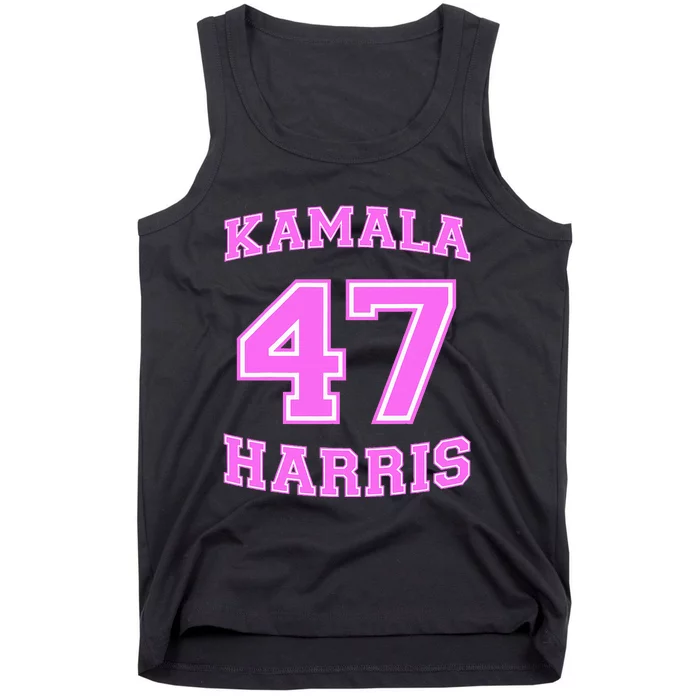 Varsity First Woman President Harris 2024 Kamala Harris 47 Tank Top