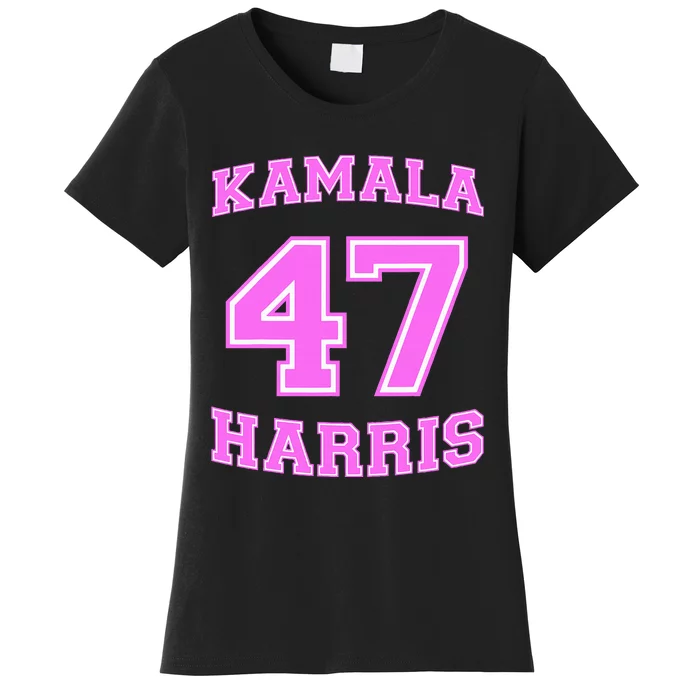 Varsity First Woman President Harris 2024 Kamala Harris 47 Women's T-Shirt