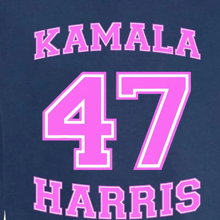 Varsity First Woman President Harris 2024 Kamala Harris 47 Garment-Dyed Sweatshirt