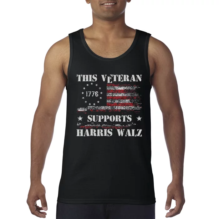 Veterans For Walz 2024 Election Tank Top