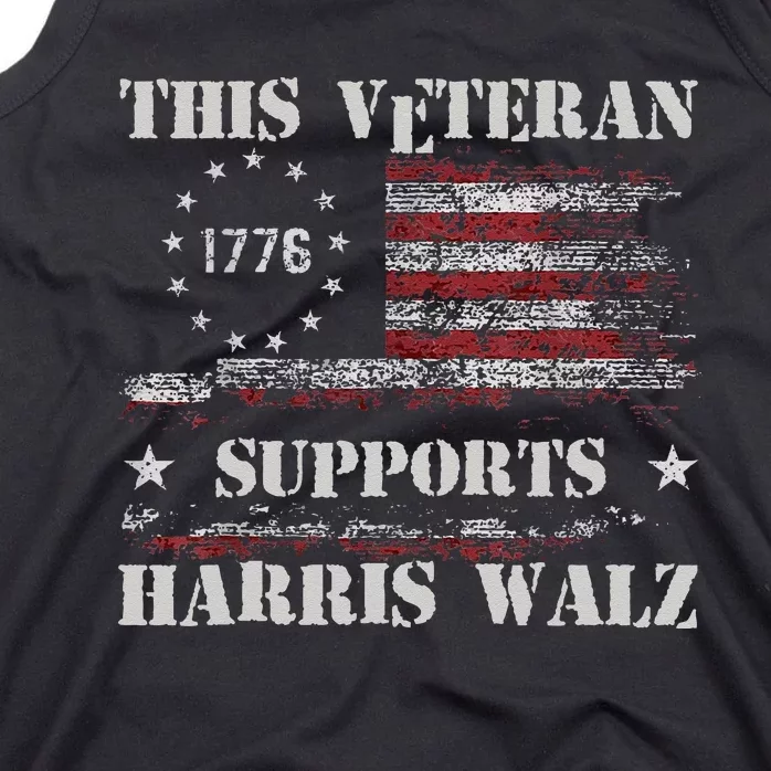 Veterans For Walz 2024 Election Tank Top