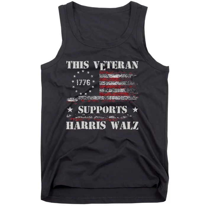 Veterans For Walz 2024 Election Tank Top