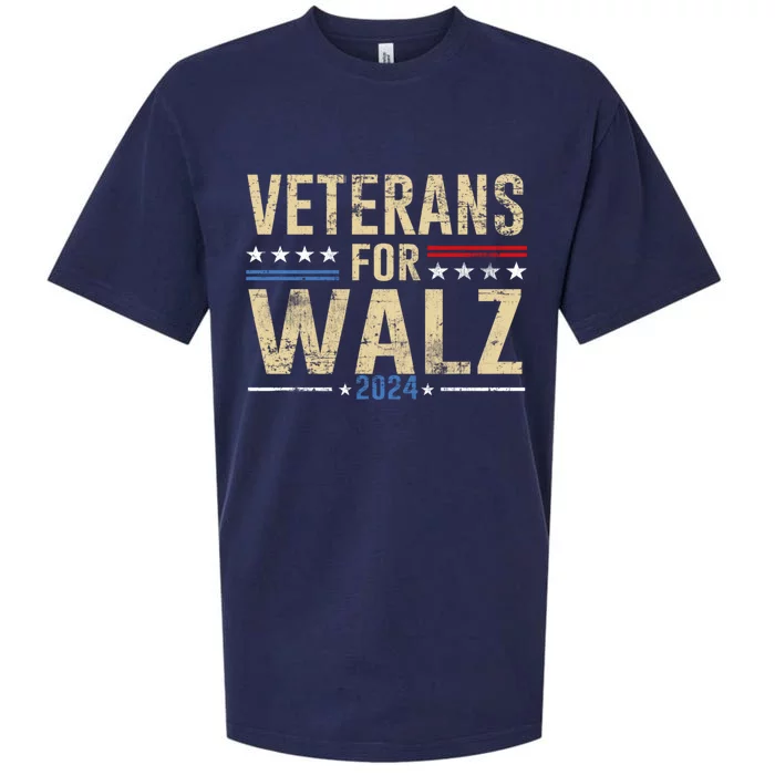 Veterans For Walz 2024 Election Sueded Cloud Jersey T-Shirt