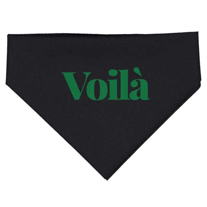 Voilà French Word USA-Made Doggie Bandana