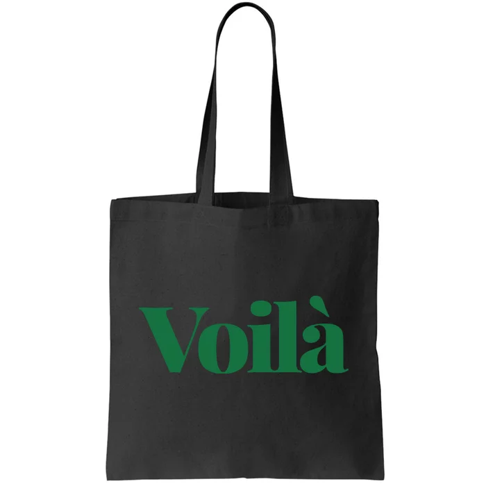 Voilà French Word Tote Bag