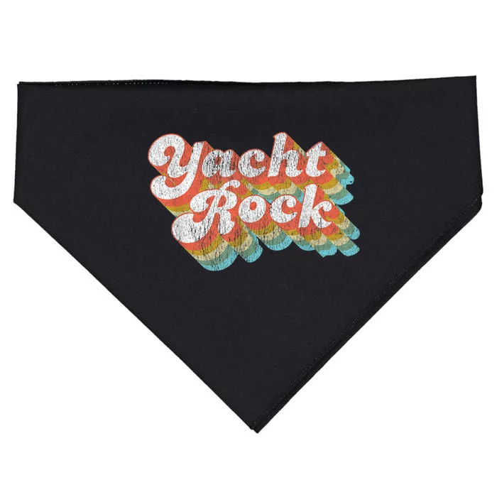 Vintage Fade Yacht Rock Party Boat Drinking USA-Made Doggie Bandana