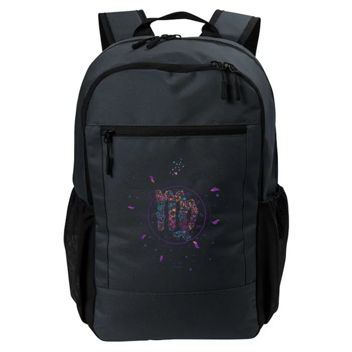 Virgo Floral Zodiac Design Meaningful Gift Daily Commute Backpack