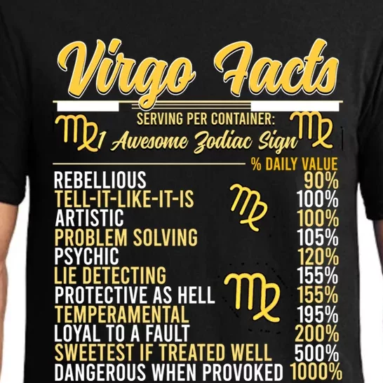 Virgo Facts Zodiac Virgo Queen Gift Pajama Set