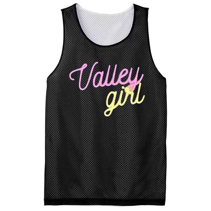 Valley Girl 80s Throwback Funny Girl Mesh Reversible Basketball Jersey Tank