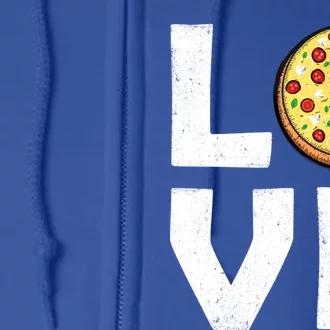 Video Game And Pizza Themed Love For Gamer Dad And Uncle Meaningful Gift Full Zip Hoodie