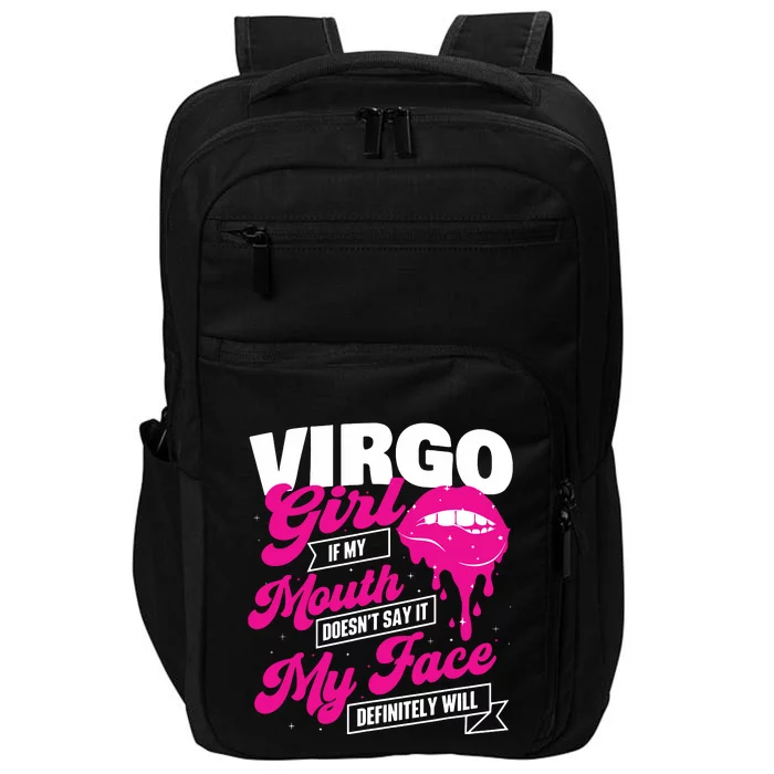 Virgo Girl Astrology Horoscope Symbol Zodiac Sign Impact Tech Backpack