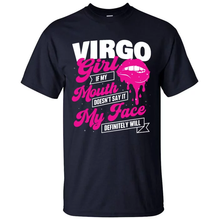 Virgo Girl Astrology Horoscope Symbol Zodiac Sign Tall T-Shirt