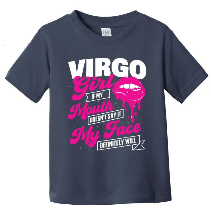 Virgo Girl Astrology Horoscope Symbol Zodiac Sign Toddler T-Shirt