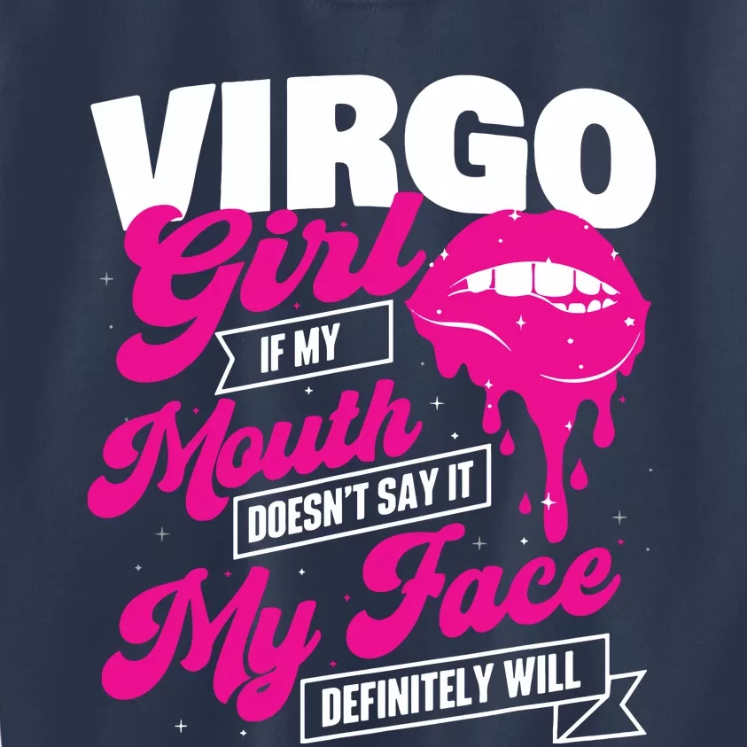 Virgo Girl Astrology Horoscope Symbol Zodiac Sign Kids Sweatshirt