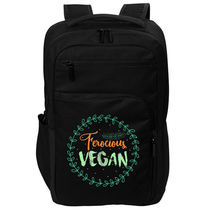 Vegan Gifts Apparel Ferocious Vegan Life Stuff Impact Tech Backpack