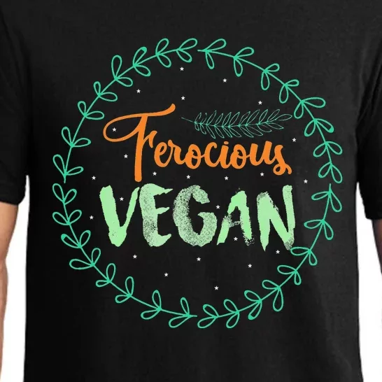 Vegan Gifts Apparel Ferocious Vegan Life Stuff Pajama Set