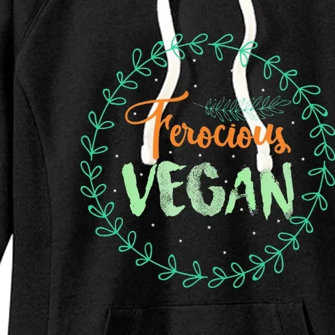 Vegan Gifts Apparel Ferocious Vegan Life Stuff Women's Fleece Hoodie