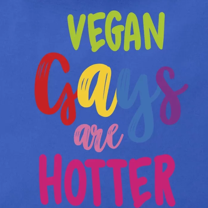 Vegan Gays Are Hotter Vegan Great Gift Lgbt Awareness Month Funny Gift Zip Tote Bag