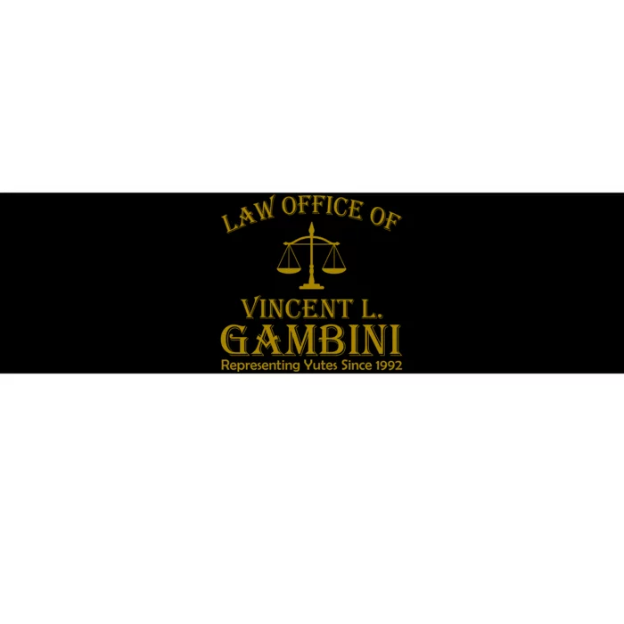 Vincent Gambini Attorney At Law Bumper Sticker