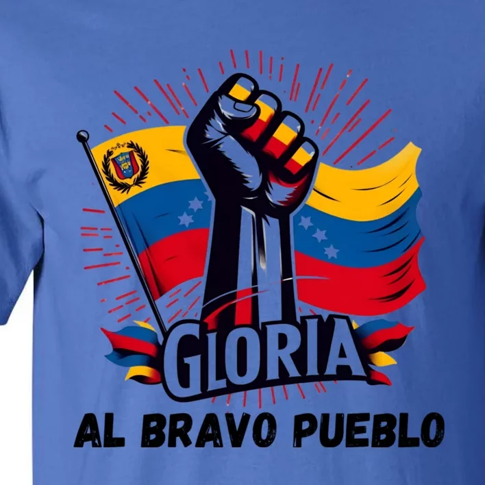 Venezuela Gloria Al Bravo Venezuelan People 2024 Tall T-Shirt