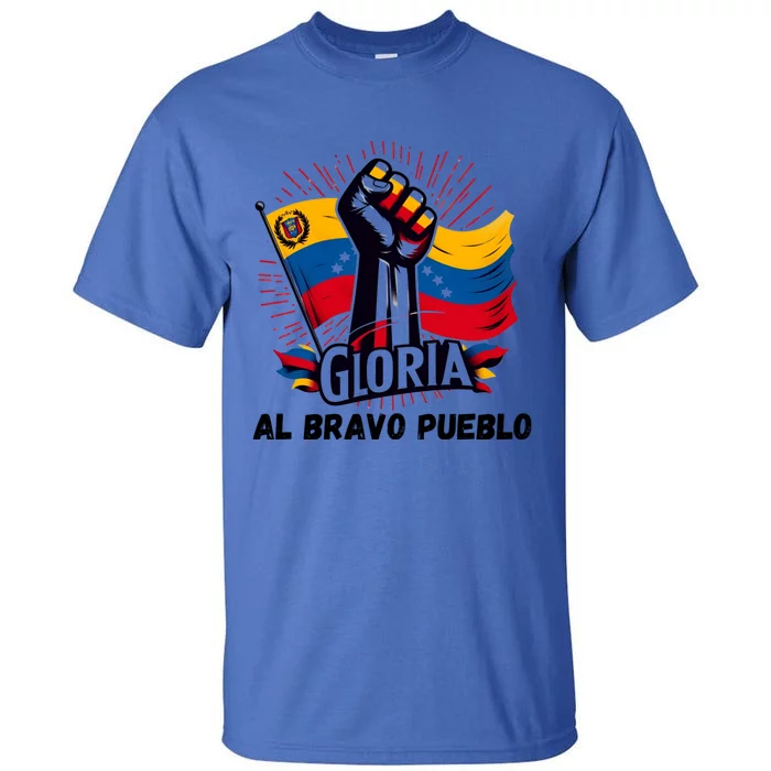 Venezuela Gloria Al Bravo Venezuelan People 2024 Tall T-Shirt