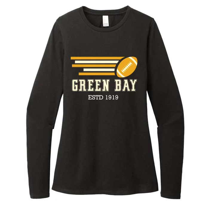 Vintage Green Bay Womens CVC Long Sleeve Shirt