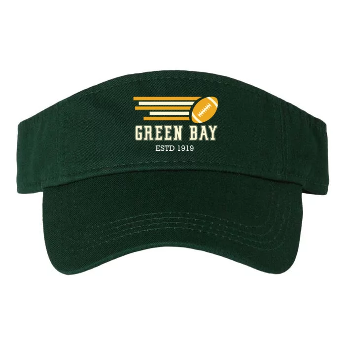 Vintage Green Bay Valucap Bio-Washed Visor