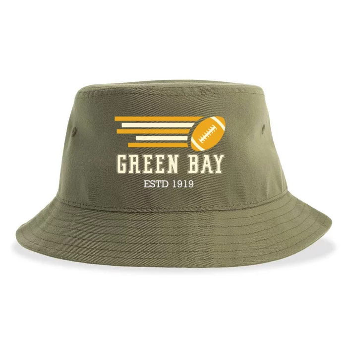 Vintage Green Bay Sustainable Bucket Hat