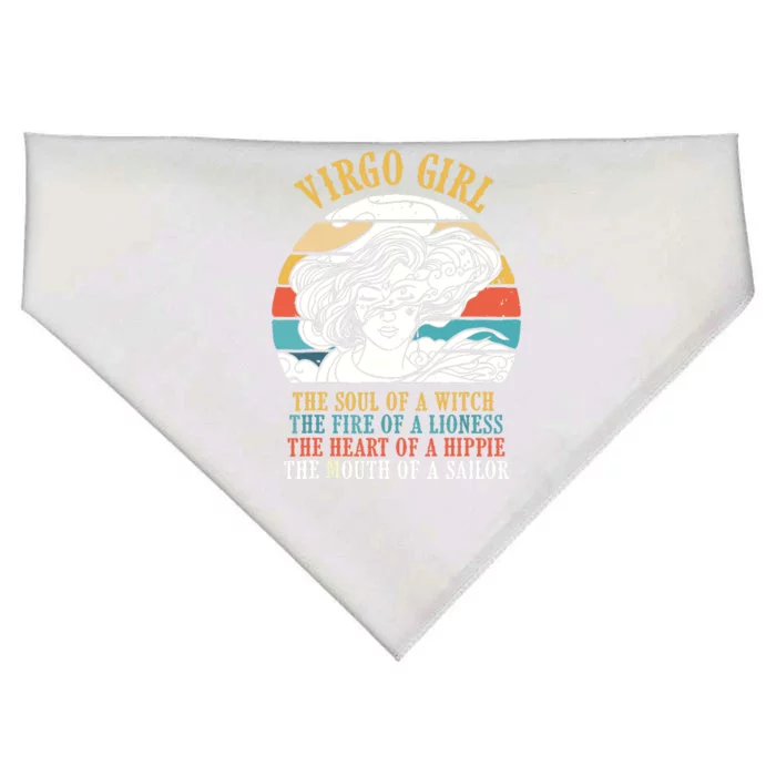 Virgo Girl Birthday Zodiac Sign Astrology Horoscope USA-Made Doggie Bandana