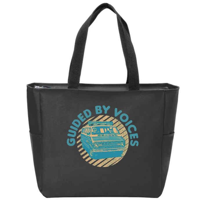 Vintage Guided By Voices Retro Art Zip Tote Bag