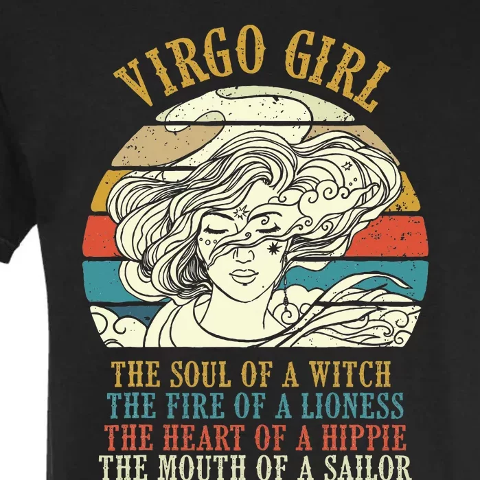 Virgo Girl Birthday Zodiac Sign Astrology Horoscope Garment-Dyed Heavyweight T-Shirt