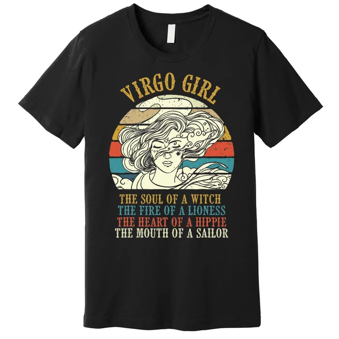 Virgo Girl Birthday Zodiac Sign Astrology Horoscope Premium T-Shirt