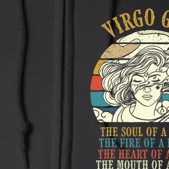 Virgo Girl Birthday Zodiac Sign Astrology Horoscope Full Zip Hoodie