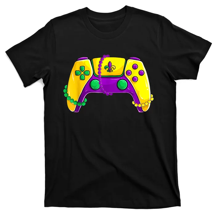 Video Game Beads K.i.d.s Mardi Gras Shirts, Gamer Boys m.e.n T-Shirt