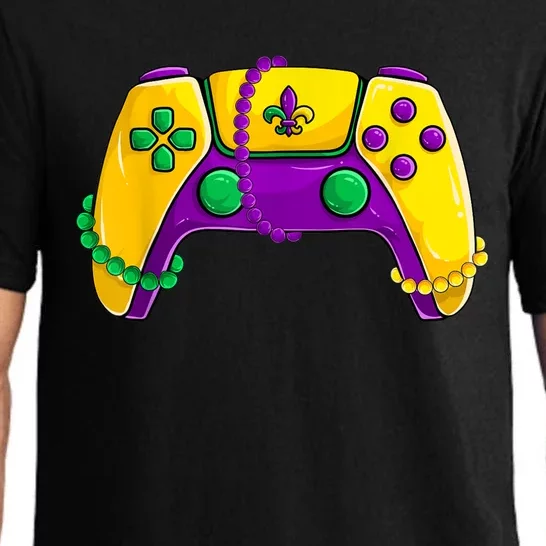 Video Game Beads Kids Mardi Gras Shirts, Gamer Boys Men Pajama Set