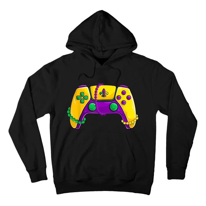 Video Game Beads Kids Mardi Gras Shirts, Gamer Boys Men Tall Hoodie