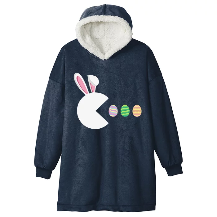 Video Game Bunny Eggs Easter Gamer Gaming Funny Hooded Wearable Blanket