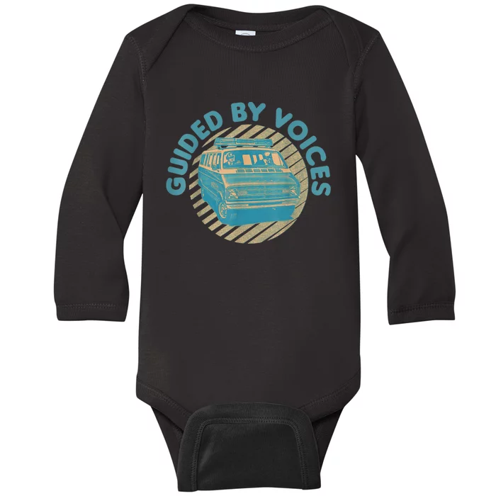 Vintage Guided By Voices Retro Art Baby Long Sleeve Bodysuit